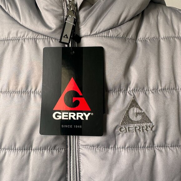 Gerry Kid's Girls' Irene Puffer Jacket hooded grey Size Small 7/8 NWT - Picture 3 of 7